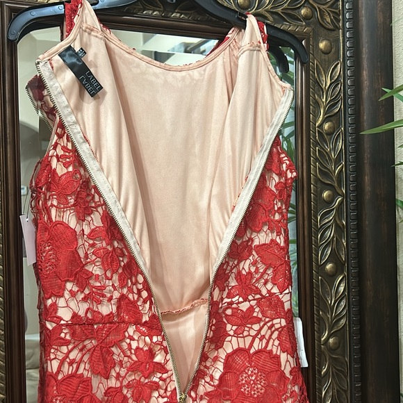 Red Floral Crochet Dress (JUNIOR SIZE) - Picture 10 of 15